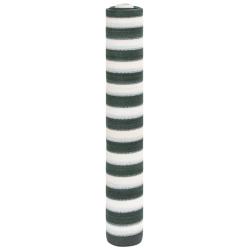 Filet brise-vue vert et blanc 1,5x10 m PEHD 150 g/m&sup2;