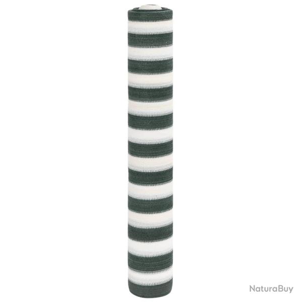 Filet brise-vue vert et blanc 2x25 m PEHD 150 g/m�