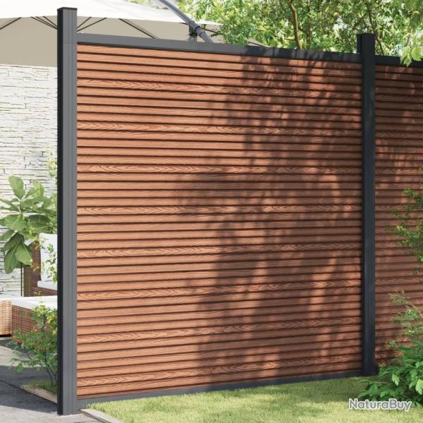 Panneau de cl�ture marron 180x186 cm WPC