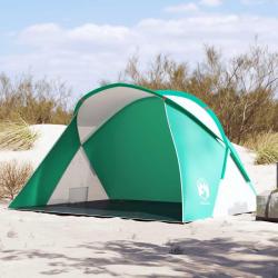 Tente de plage 2 personnes vert d'eau escamotable imperm&eacute;able