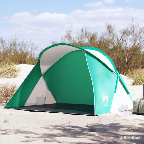 Tente de plage 2 personnes vert d'eau escamotable imperm�able