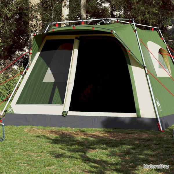 Tente familiale cabine 7 personnes vert d�gagement rapide