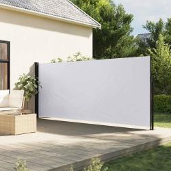 Auvent lat&eacute;ral r&eacute;tractable blanc 180x300 cm