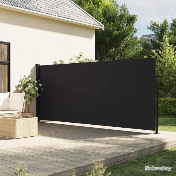 Auvent lat�ral r�tractable noir 160x500 cm