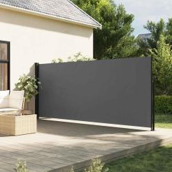 Auvent lat&eacute;ral r&eacute;tractable anthracite 160x600 cm