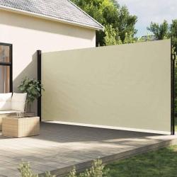 Auvent lat&eacute;ral r&eacute;tractable cr&egrave;me 200x600 cm