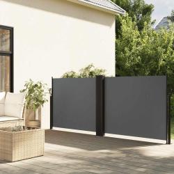 Auvent lat&eacute;ral r&eacute;tractable anthracite 100x600 cm