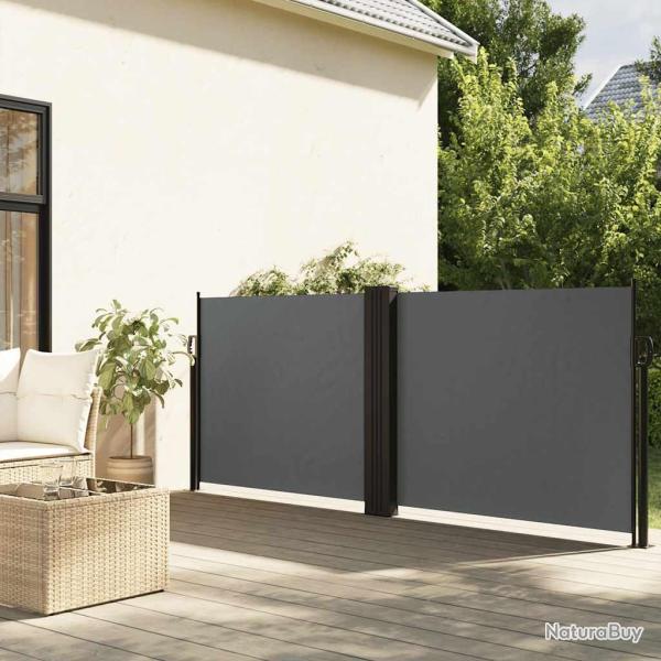 Auvent lat�ral r�tractable anthracite 100x600 cm
