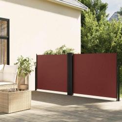 Auvent lat&eacute;ral r&eacute;tractable marron 100x600 cm