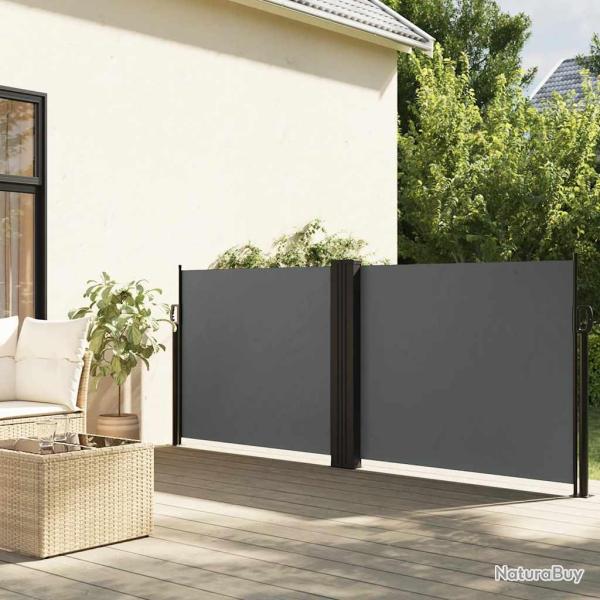 Auvent lat�ral r�tractable anthracite 100x1000 cm
