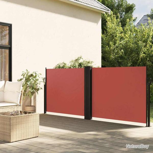 Auvent lat�ral r�tractable terre cuite 120x1000 cm