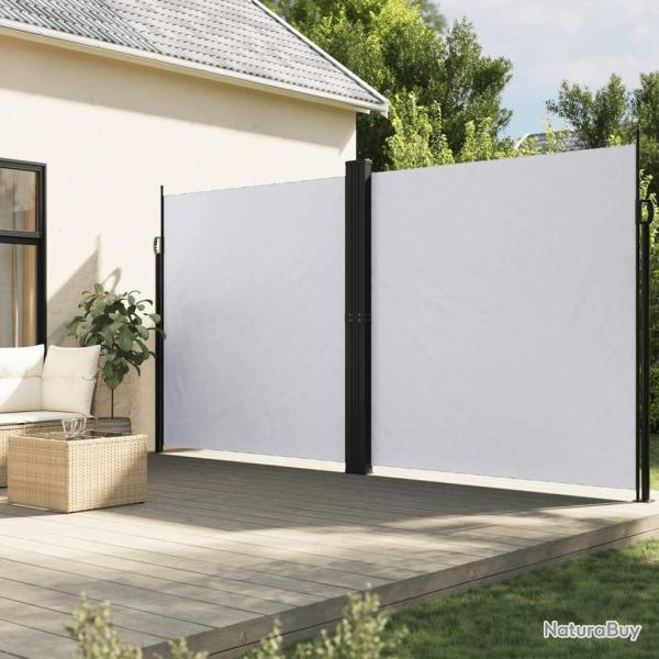 Auvent lat�ral r�tractable blanc 200x1000 cm