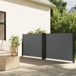 Auvent lat&eacute;ral r&eacute;tractable anthracite 140x1200 cm