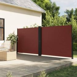 Auvent lat&eacute;ral r&eacute;tractable marron 160x1200 cm