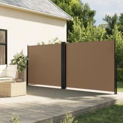 Auvent lat&eacute;ral r&eacute;tractable taupe 160x1200 cm