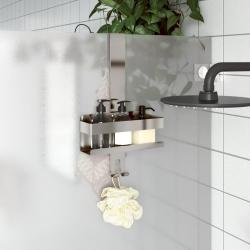 Support de douche suspendu acier inoxydable 304 bross&eacute;