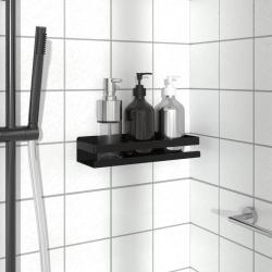 &Eacute;tag&egrave;re de douche noir mat acier inoxydable 304 bross&eacute;