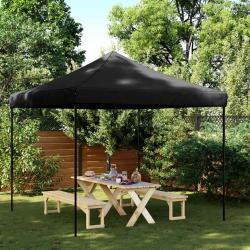 Tente de r&eacute;ception pliable escamotable noir 292x292x315 cm