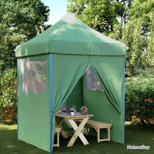 Tente de r�ception pliable escamotable 4 parois lat�rales vert