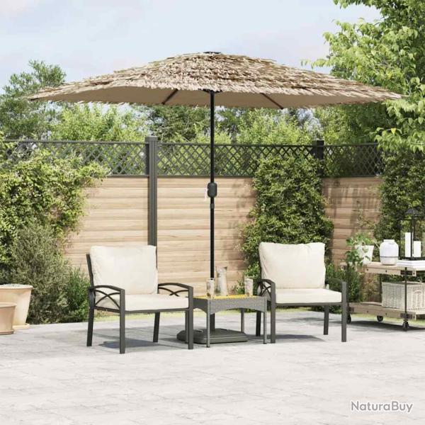 Parasol de avec m�t en acier marron 300x200x250 cm