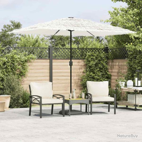 Parasol de avec m�t en acier blanc 300x200x250 cm