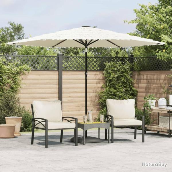 Parasol de avec m�t en acier blanc 288x288x225 cm