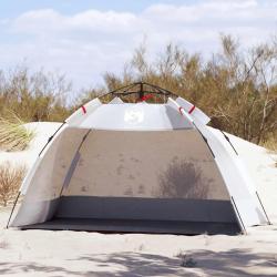 Tente de plage 2 personnes gris lib&eacute;ration rapide imperm&eacute;able