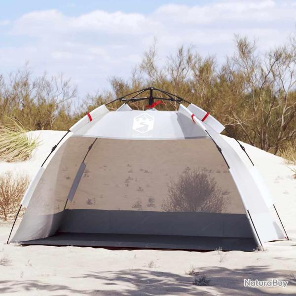 Tente de plage 2 personnes gris lib�ration rapide imperm�able