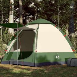 Tente de camping cabine 4 personnes vert lib&eacute;ration rapide