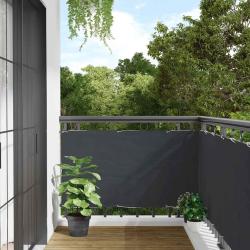&Eacute;cran d'intimit&eacute; de balcon anthracite 400x75 cm PVC