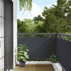 &Eacute;cran d'intimit&eacute; de balcon anthracite 400x120 cm PVC