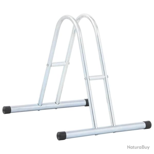 Support de v�lo au sol autoportant pour 1 v�lo acier galvanis�