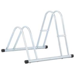 Support de v&eacute;lo au sol autoportant pour 2 v&eacute;los acier galvanis&eacute;