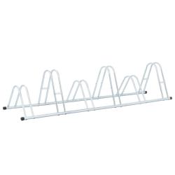 Support de v&eacute;lo au sol autoportant pour 6 v&eacute;los acier galvanis&eacute;