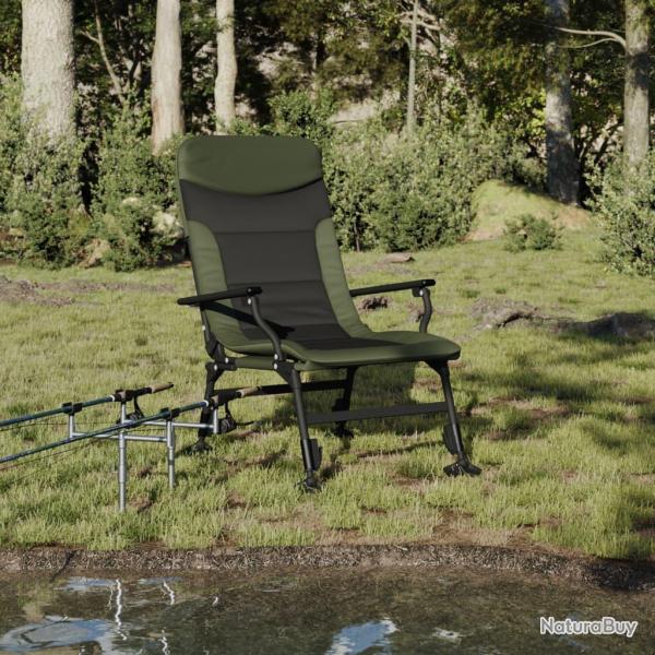 Chaise de p�che avec accoudoir pliable vert