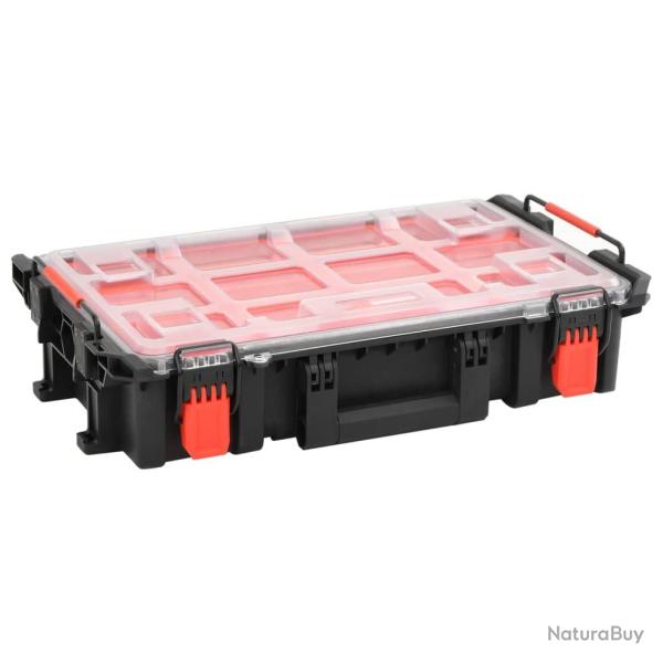 Mallette de transport portable noir 55,5x34,5x13,5 cm PP
