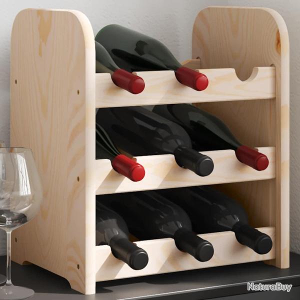 Casier � vin 33x25x37 cm bois de pin massif