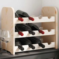 Casier &agrave; vin 43x25x37 cm bois de pin massif