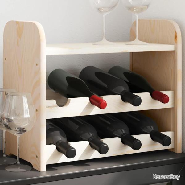 Casier � vin avec panneau sup�rieur 43x25x37 cm bois pin massif