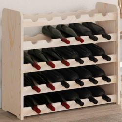 Casier &agrave; vin 67,5x25x60 cm Bois de pin massif