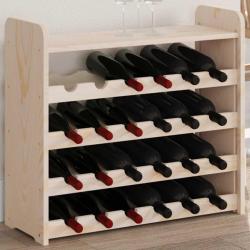 Casier &agrave; vin et panneau sup&eacute;rieur 67,5x25x60 cm bois pin massif