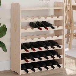 Casier &agrave; vin et panneau sup&eacute;rieur 67,5x25x87 cm bois pin massif