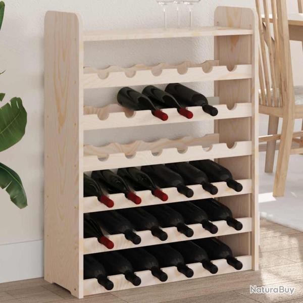 Casier � vin et panneau sup�rieur 67,5x25x87 cm bois pin massif