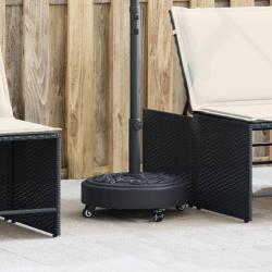Base de parasol avec roues pour m&acirc;ts &Oslash;38 / 48 mm 27 kg rond