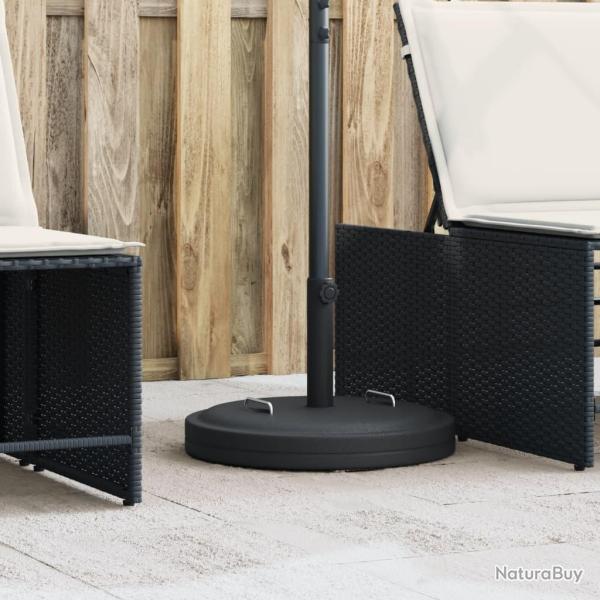 Base de parasol avec poign�es pour m�ts �38 / 48 mm 25 kg rond