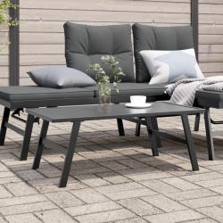 Table basse de noir 90x45x35 cm acier enduit de poudre