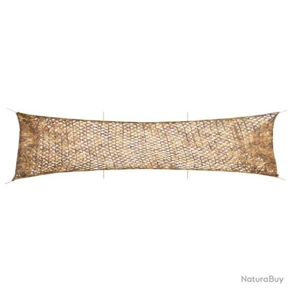 Filet de camouflage avec sac de rangement 613x138 cm sable