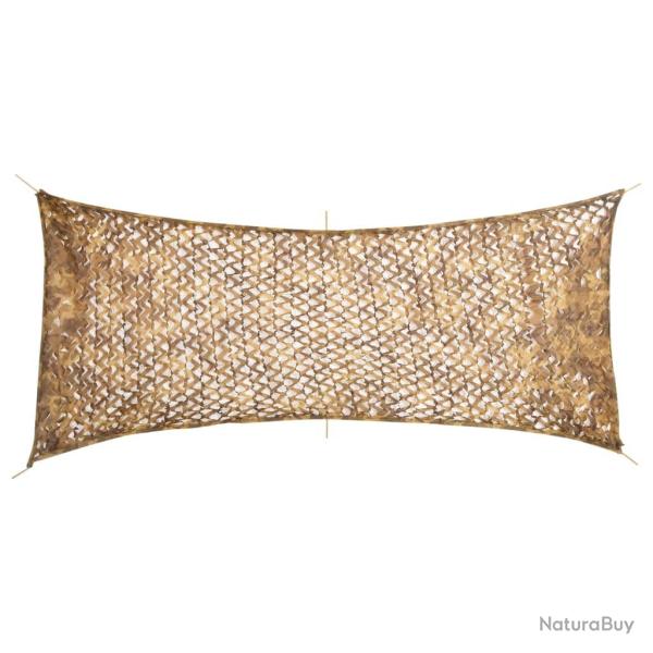 Filet de camouflage avec sac de rangement 409x206 cm sable