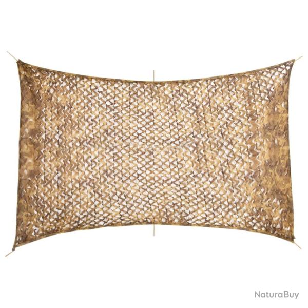 Filet de camouflage avec sac de rangement 410x285 cm sable