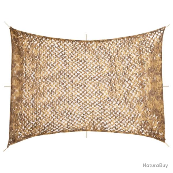 Filet de camouflage avec sac de rangement 516x400 cm sable